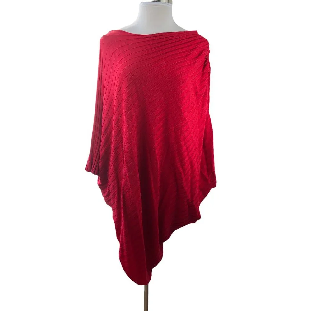 NWT Lane Bryant Asymmetric Poncho Style Drape Sweater Plus Size 26/28 4X 26 28 - Picture 8 of 9